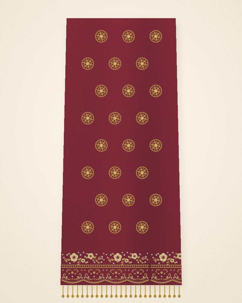 Gold Butti Net Dupatta